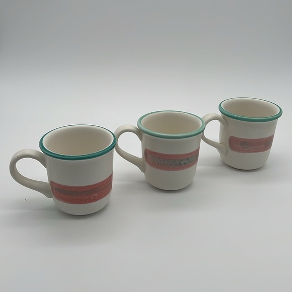Southwest Style Stoneware Mugs Mirage by Treasure Craft (Set of 3) - Picture 5 of 10